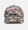 Von Dutch Distressed Dad Strapback Camo Pink