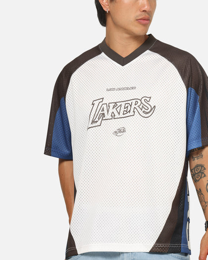 Mitchell & Ness Los Angeles Lakers Warehouse Rave Jersey White/Brown