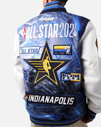 Pro Standard NBA All Star Game 2024 Wool Varsity Jacket Midnight Navy/Royal