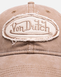 Von Dutch Distressed Trucker Snapback Brown/Taupe
