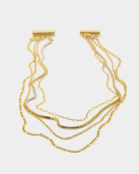 Raising Hell Women's 4 Chain Customisable Clasp Gold