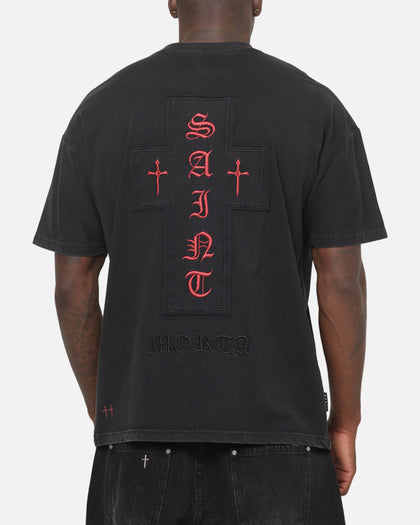 Saint Morta Requiem Boxy T-Shirt Washed Black