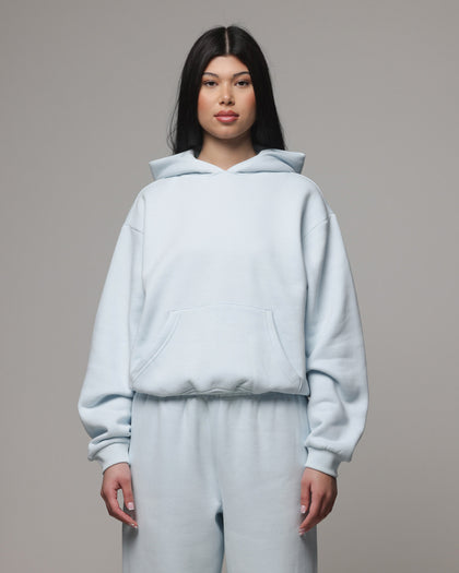 American Thrift Women's Classic Hoodie Light Blue