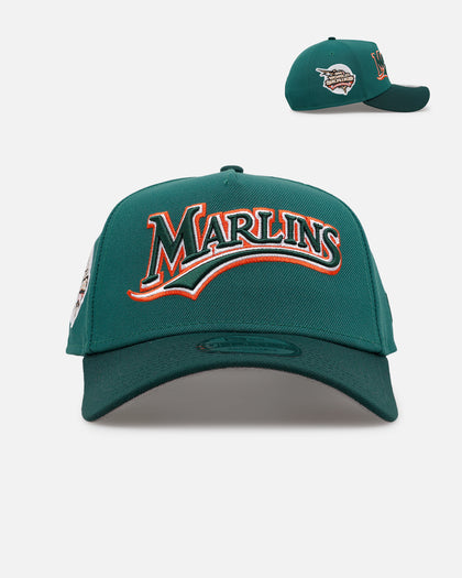 New Era Florida Marlins 'Citrus 2.0' 9FORTY A-Frame Snapback Dark Green/Orange