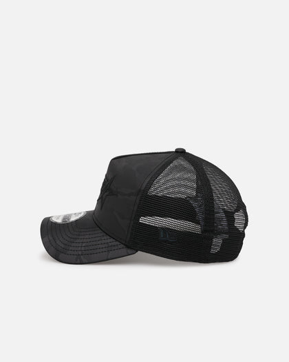 New Era Houston Astros 'Camo' 9FORTY A-Frame Trucker Snapback Black