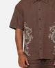 Saint Morta Baroque Button Up Shirt Dark Earth