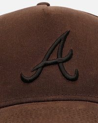 New Era Atlanta Braves 'Waxed Canvas QS' 59FORTY A-Frame Fitted Brown