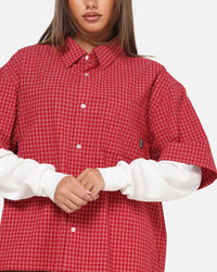 Carre Archive Layered Shirt Red Plaid