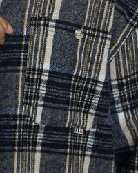 American Thrift Utility Flannel Shirt Blue
