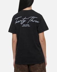 XXIII Script T-Shirt Black/Blue