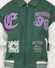 Loiter Ethereal Varsity Jacket Green