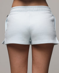 American Thrift Women's Fleece Shorts Light Blue