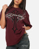 Ed Hardy Trinity Rhinestone T-Shirt Plum