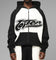 Loiter Jet Stream Zip Hoodie Black/White