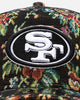 New Era San Francisco 49ers 'Black Floral Tapestry' 9FORTY A-Frame Trucker Snapback Tapestry