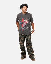 73Studio Marvel’s Spider-Man Peter Parker & MJ Heavyweight T-Shirt Black Wash