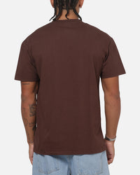 Carre Box Check T-Shirt Brown