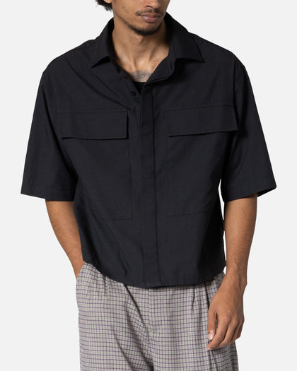 MNML Cropped Short Sleeve Shirt Black