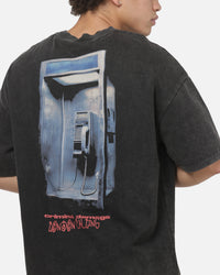 Criminal Damage Londons Calling T-Shirt Washed Grey
