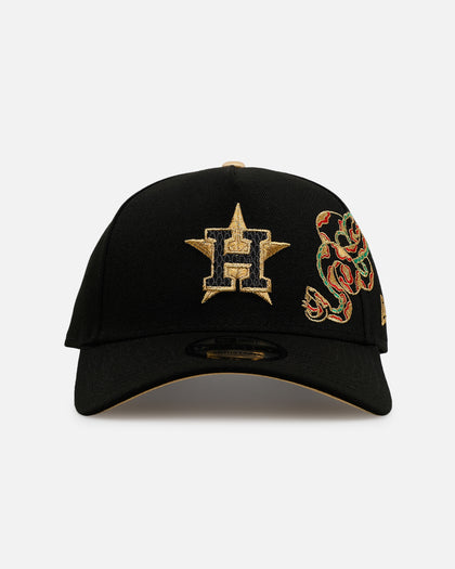 New Era Houston Astros 'Year Of The Snake' 9FORTY A-Frame Snapback Black/Gold