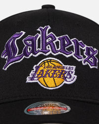 Mitchell & Ness Los Angeles Lakers 'Old English Classic' MVP Snapback Black