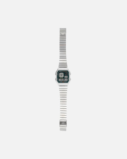 Casio A130WE-3ADF Silver/Green