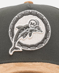 New Era Miami Dolphins 'Moss Canvas Wheat' 9FORTY A-Frame Snapback Moss Canvas/Ivory
