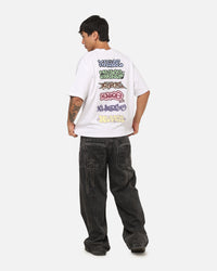 X-Large Graffiti Gorilla Fit T-Shirt White