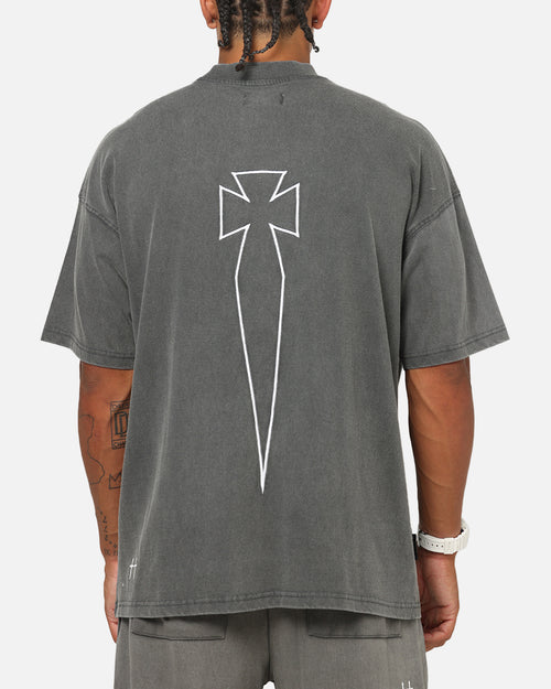 Saint Morta Athltc T-Shirt Washed Charcoal