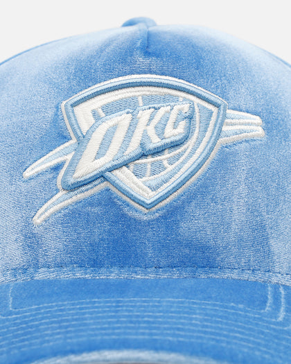 New Era Oklahoma City Thunder 'Sky Velvet' 9FORTY A-Frame Snapback Sky Blue