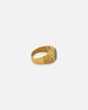 Saint Morta Onyx Round Ring Gold