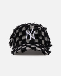 New Era New York Yankees 'Frayed Checkerboard' 9FORTY A-Frame Snapback Black/Grey