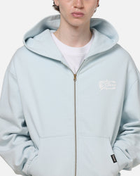 Carre Signature Zip Hoodie Light Blue
