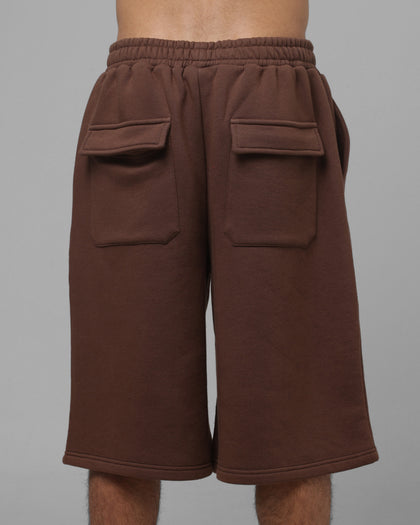 Loiter Hybrid Premium Shorts Brown/Pink
