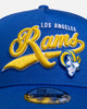 New Era Los Angeles Rams "NFL OTC Script" 9Forty A-Frame Snapback Open Blue