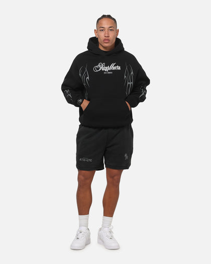 Saint Morta Consortium Boxy Hoodie Black