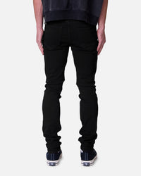 MNML Skinny Raw Jeans Rinsed Black