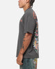 Ed Hardy Floral Skull T-Shirt Charcoal