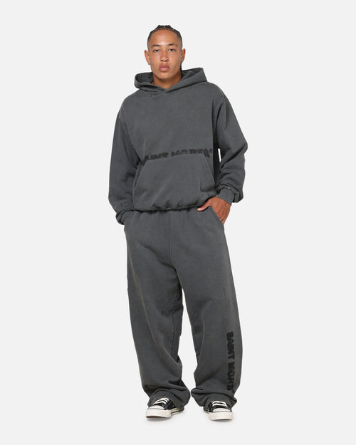 Saint Morta Apocalypse Boxy Hoodie Washed Charcoal