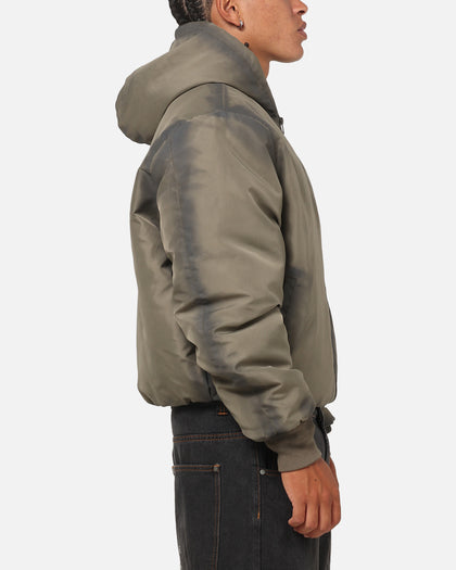 Saint Morta Patriot Hoodie Bomber Jacket Tan