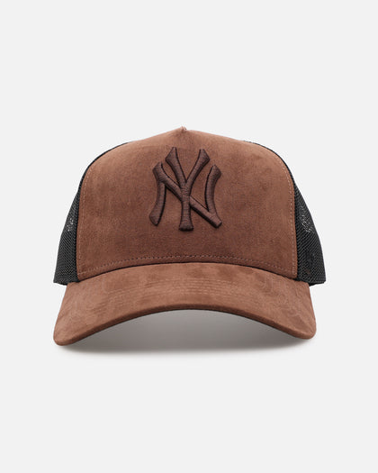 47 Brand New York Yankees 'Tonal Suede' '47 Offside Trucker Snapback Chocolate