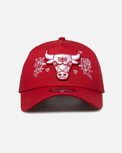 New Era Chicago Bulls 'Valentines Day' 9FORTY A-Frame Snapback Dark Red
