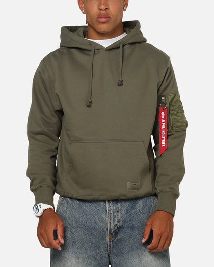 Alpha Industries Utility Pocket Hoodie Green
