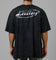Loiter Chrome Logo T-Shirt Black Acidwash