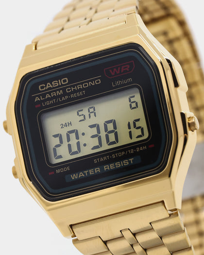 Casio A159WGEA-1DF Watch Gold/Black