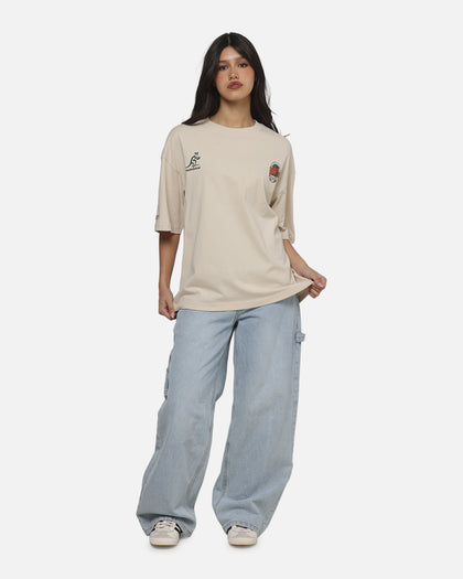 Mitchell & Ness Wallabies Cropped T-Shirt Ivory
