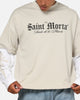 Saint Morta Muerte Layered Long Sleeve T-Shirt Stone/White