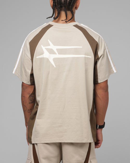 Loiter Hybrid Tek T-Shirt Stone