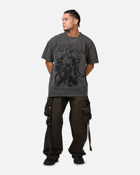 73Studio X DC Batman Catwoman Squad Heavyweight T-Shirt Black Wash