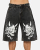 Ed Hardy Established 77 Denim Jorts Black